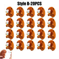 Cute Plush Capybara Keychain 12cm Stuffed Animal Bag Pendant Plush Keychain Pendant Babs Style B-20PCS
