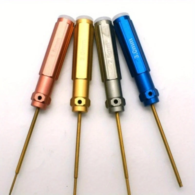 4-Piece RC Model 450 Hex Screwdriver Set 1.5–3.0mm S2 Steel Hex Screwdriver Set Babs