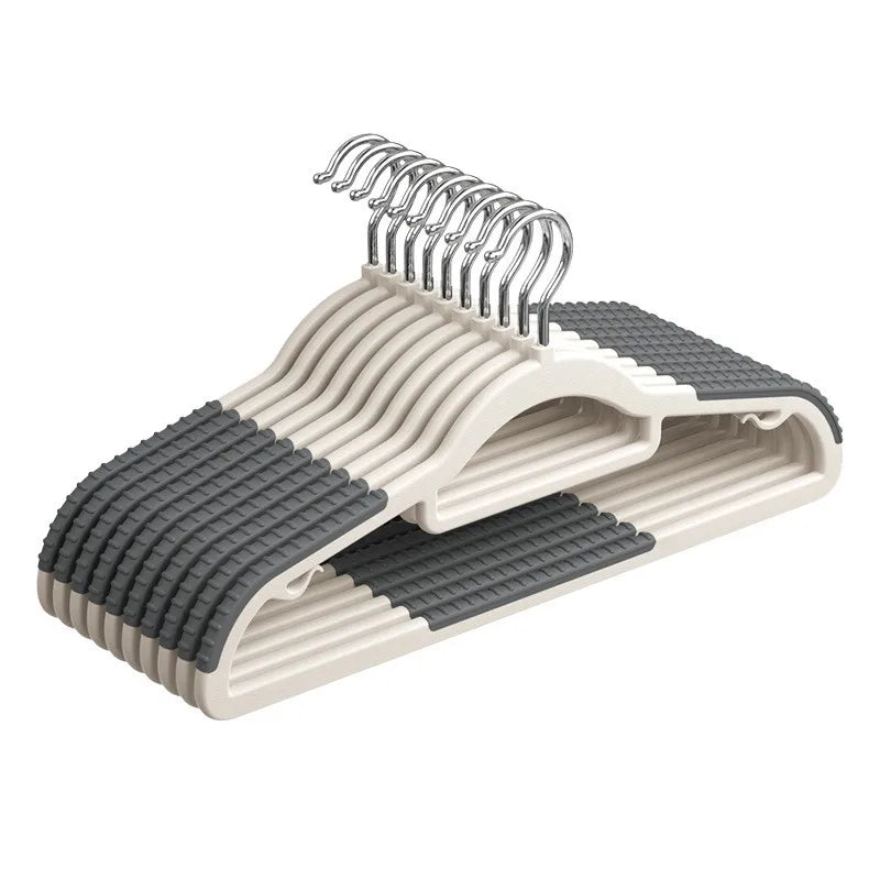 10-Pack Anti-Slip Slim Clothes Hangers | Space-Saving Wardrobe Clothes Hangers Babs Grey 10pcs