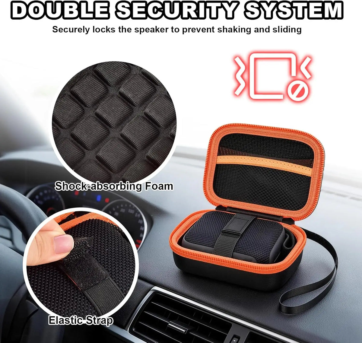 Paiyule Hard EVA Case for JBL Go 4 / Go 3 / Go 3 Eco Speaker Speaker Carrying Case Babs