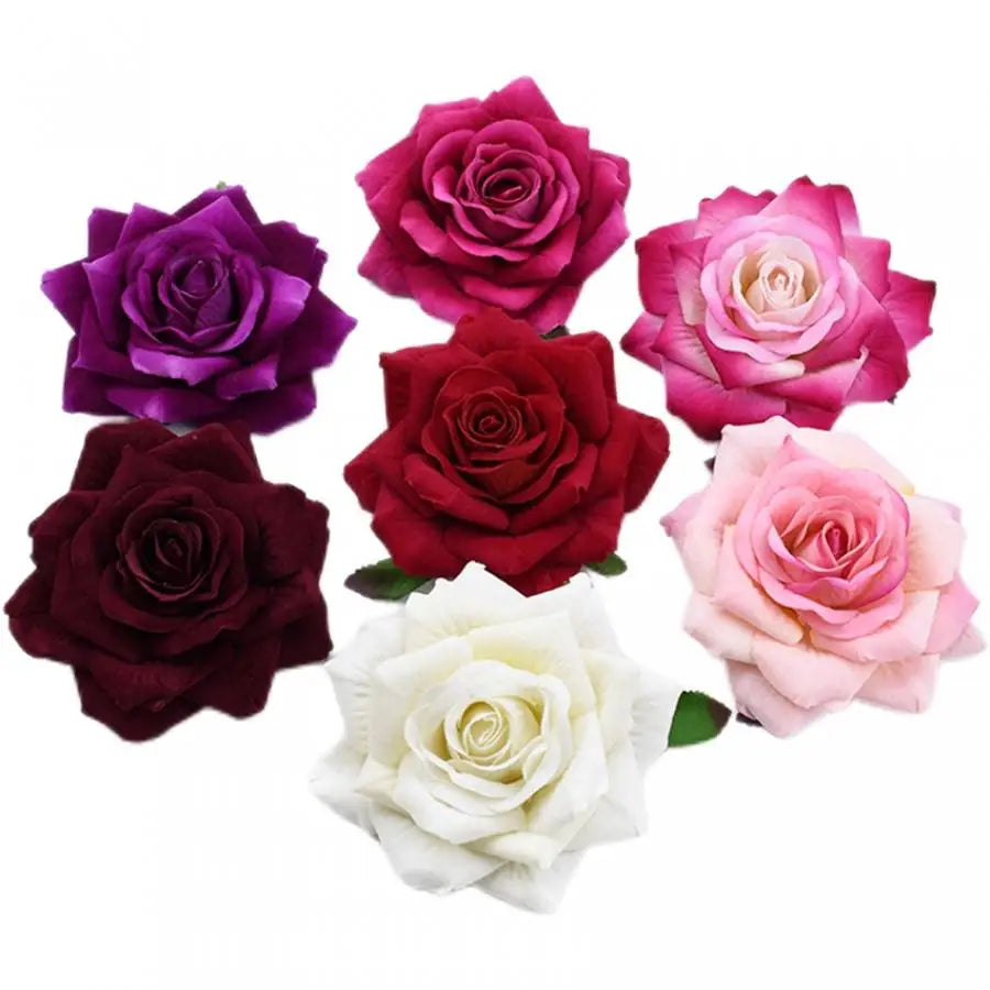 Silk Rose Heads 5/10pcs – DIY Wedding & Home Décor Flowers Artificial Silk Flowers Babs