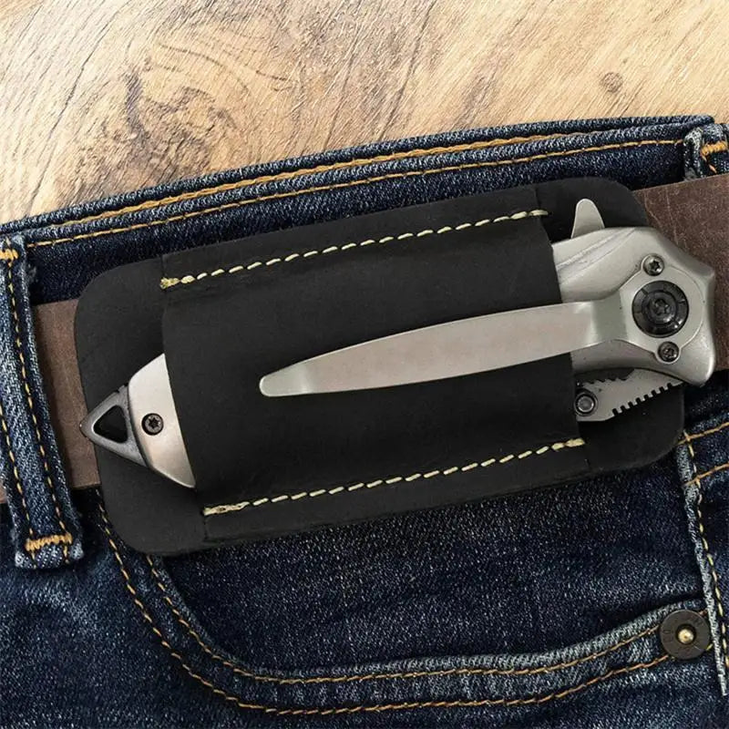 Genuine Leather EDC Knife Sheath & Flashlight Holster Leather Knife Sheath Babs