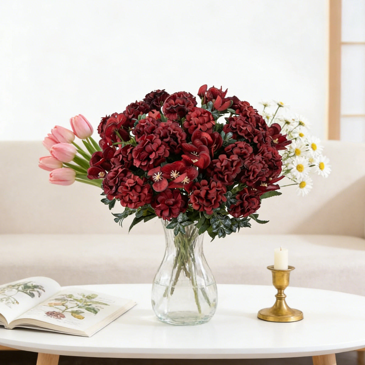 Artificial Silk Hydrangea Bouquet – Wedding & Home Décor Artificial Flower Bouquet Babs