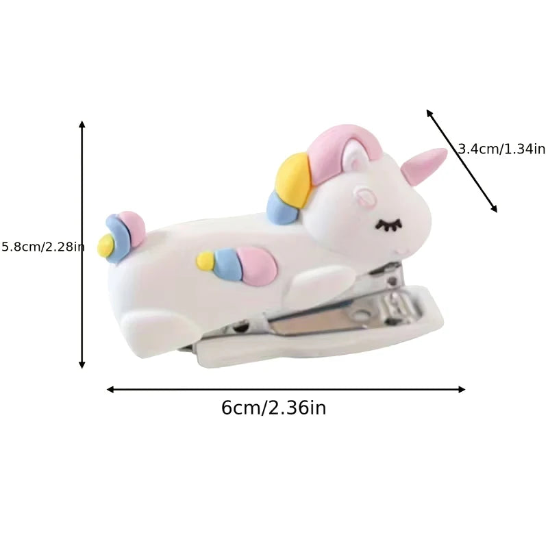Mini White Stapler – Multifunctional, Portable Office & School Tool Mini Stapler Babs A