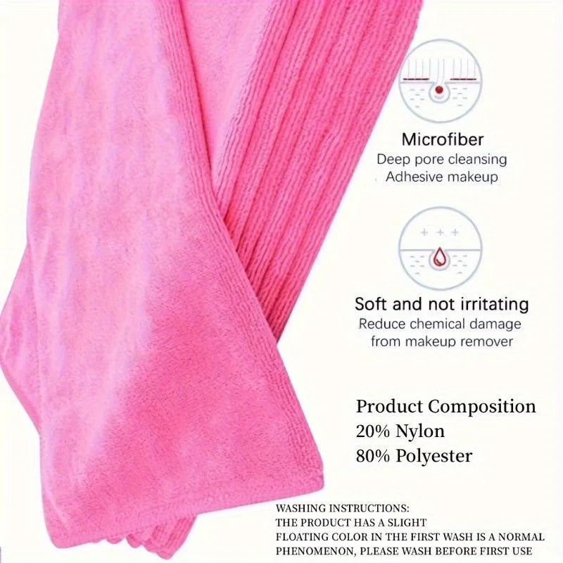 Soft Microfiber Facial Washcloths – Reusable Makeup Remover Set Facial Washcloth Set Babs