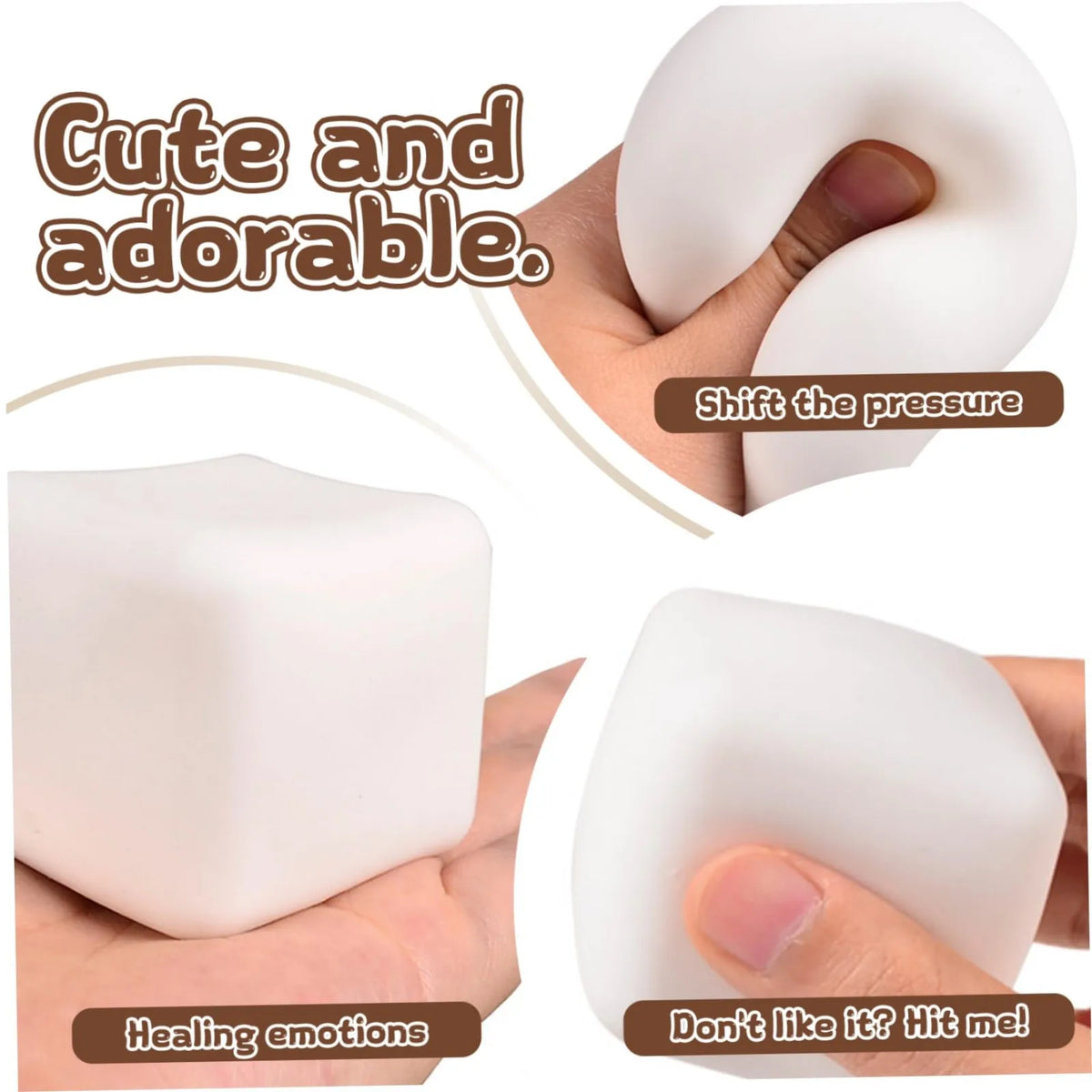 Squishy Tofu Stress Ball – Sensory Fidget Toy Kids & Adults Sensory Fidget Toy Babs