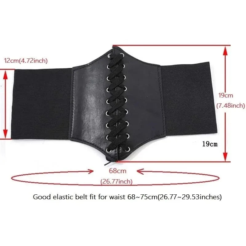 Women's PU Leather Underbust Corset & Gothic Waist Cincher Corset Bustier Babs