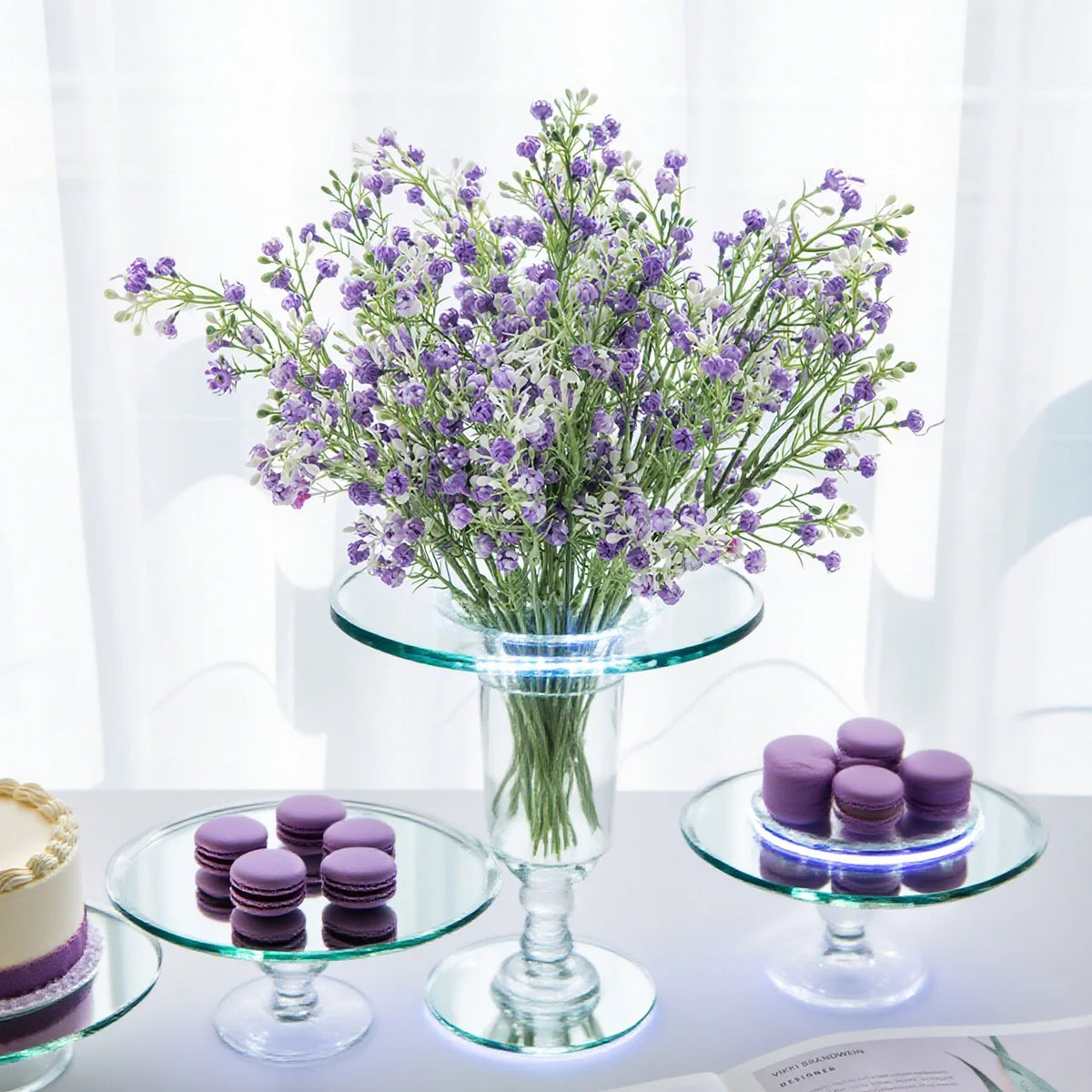 Artificial Gypsophila Flowers – Wedding & Home Décor Set Artificial Flower Stems Babs