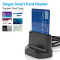 USB Smart Card Reader – ISO 7816, ATM & Tax Card Support USB Card Reader Babs Black