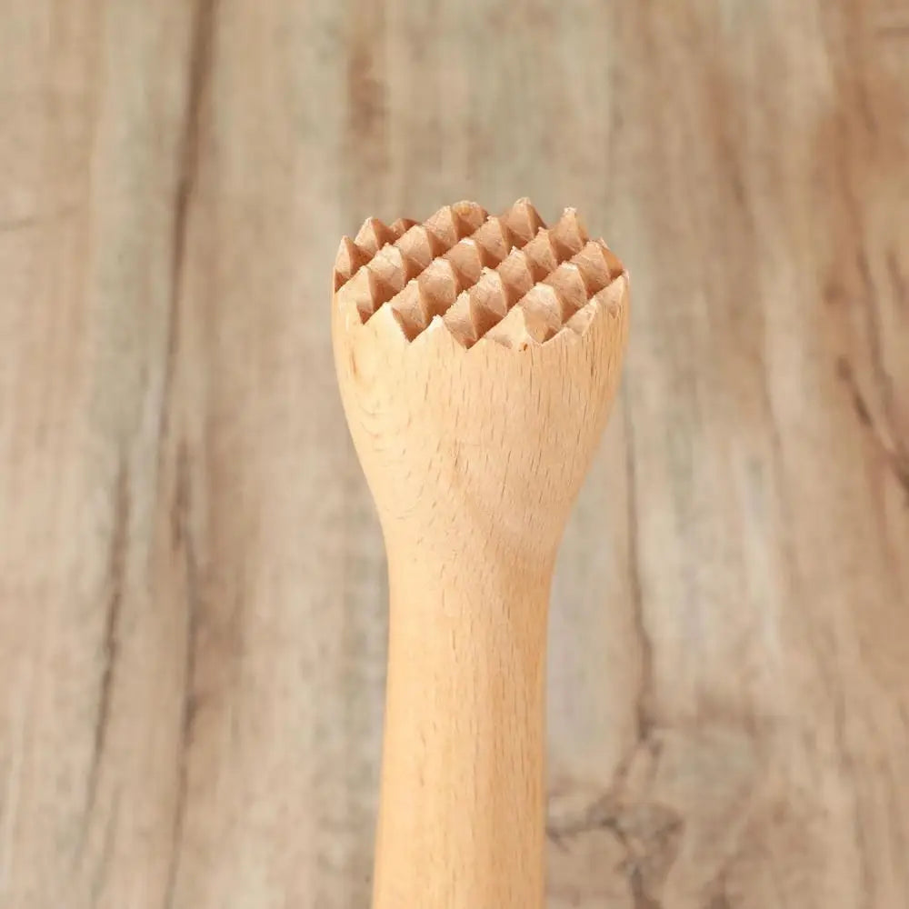 Beech Wood Cocktail Muddler – Long Handle Heavy Duty Bar Tool Cocktail Muddler Babs