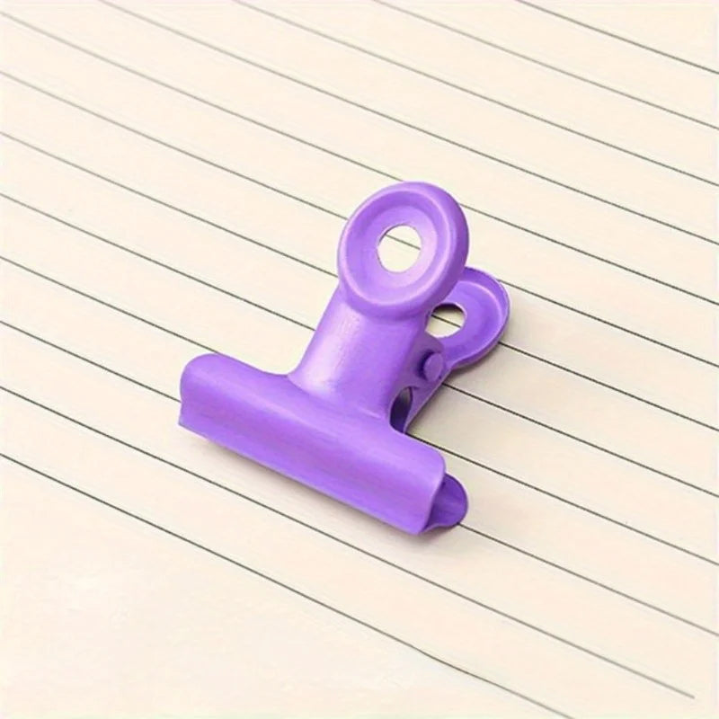10-Pack Metal Multifunction Clips – Food, File & Photo Clamps Multifunction Bag Clips Babs Purple