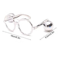 Disco Ball Hat & Sunglasses – 80s Party & Bride Décor Set Party Costume Accessory Babs Glasses