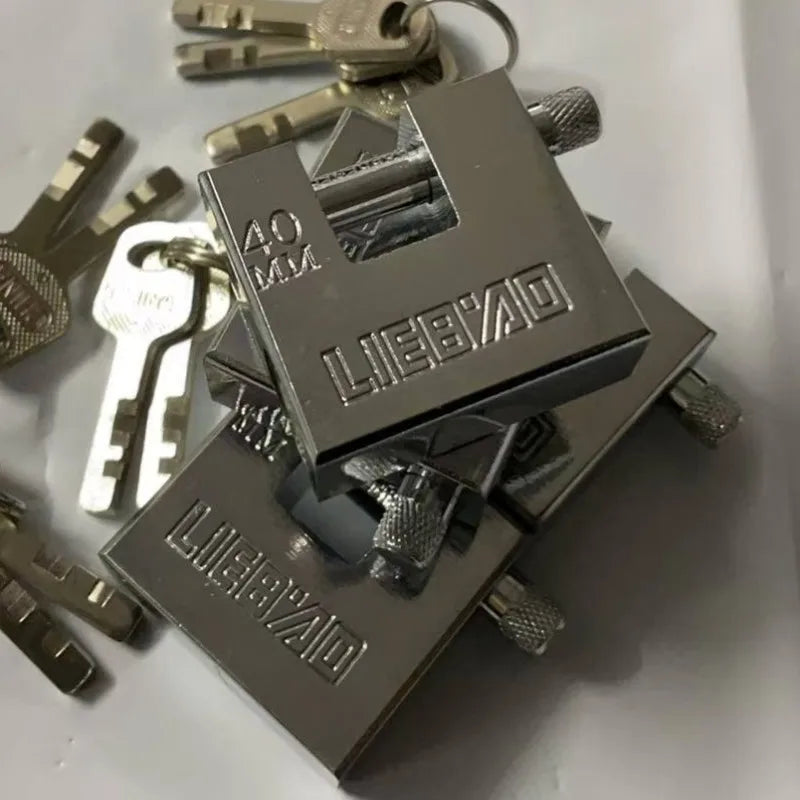 Anti-Rust 40mm Rectangular Padlock with 3 Keys – Iron Security Lock Security Padlock Babs