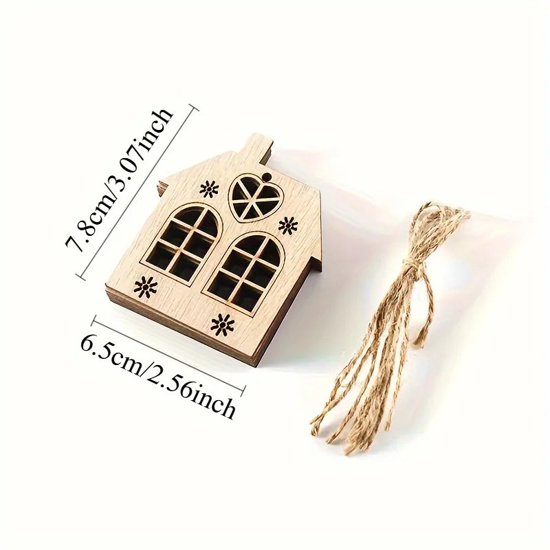 Wooden Cutout Heart & House Shapes – DIY Craft Painting Set Wood Craft Blanks Babs
