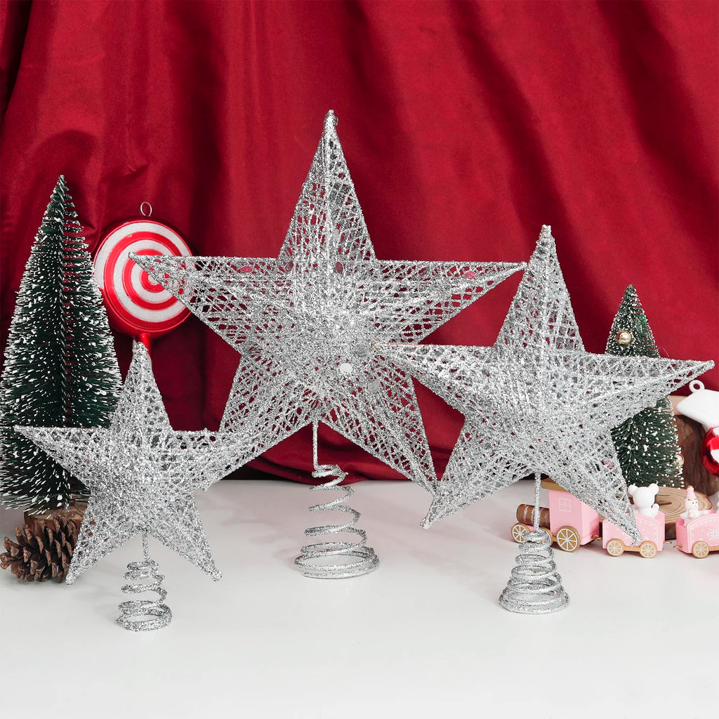 Gold & Silver Star Christmas Tree Ornaments | Holiday Décor Christmas Tree Ornaments Babs