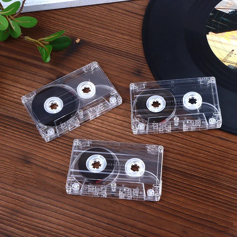 Blank Cassette Tape 45/60/90 Min with Clear Storage Case Blank Cassette Tape Babs
