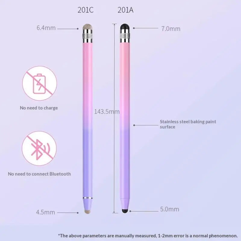HUXUAN Double Nib Mesh Fiber Capacitive Stylus Pen – Universal Capacitive Stylus Pen Babs