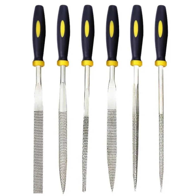 6-Piece Needle File Set – High-Carbon Steel, 140mm Files Needle File Set Babs 6PCS