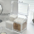 Acrylic Cotton Swab, Pad & Ball Dispenser Storage Box Cosmetic Storage Organizer Babs Desktop Box