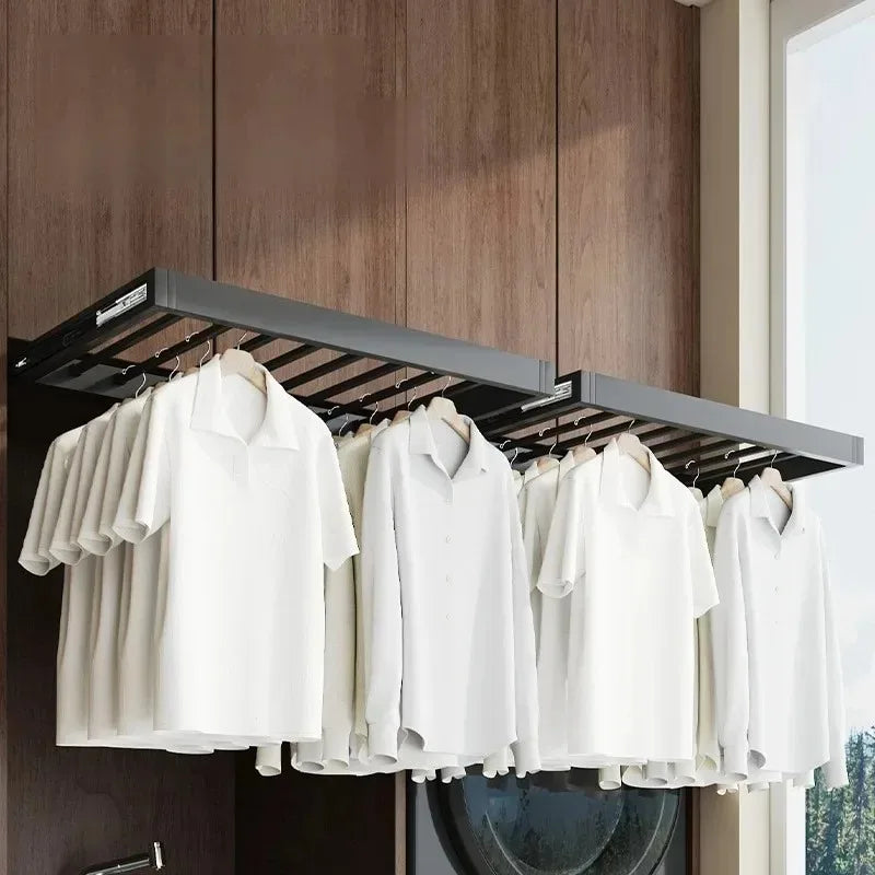 Retractable Wall-Mounted Clothes Drying Rack – Aluminum Alloy Clothes Drying Rack Babs