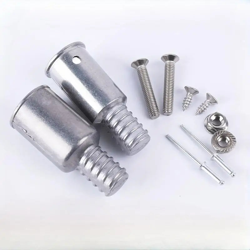 5-Pc Aluminum Threaded Broom & Mop Handle Extension Connectors Handle Extension Connector Babs