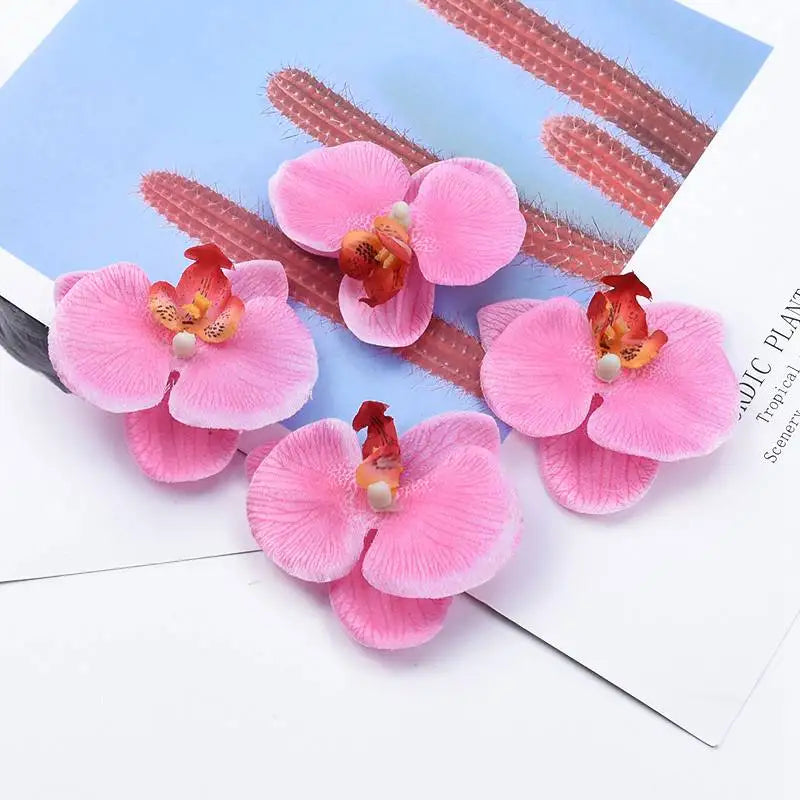 Artificial Silk Butterfly Orchid Flowers 30/60 Pcs | Home Decor Artificial Silk Flowers Babs 1 30 pcs