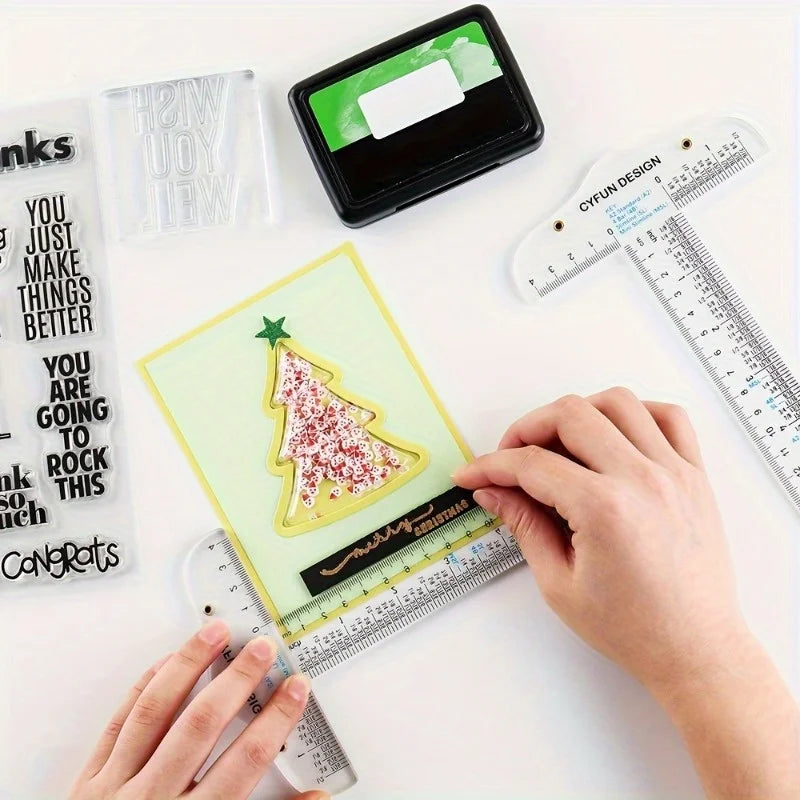 Acrylic T-Square Ruler 6 & 12 Inch – Crafting & Scrapbooking Acrylic T-Square Ruler Babs