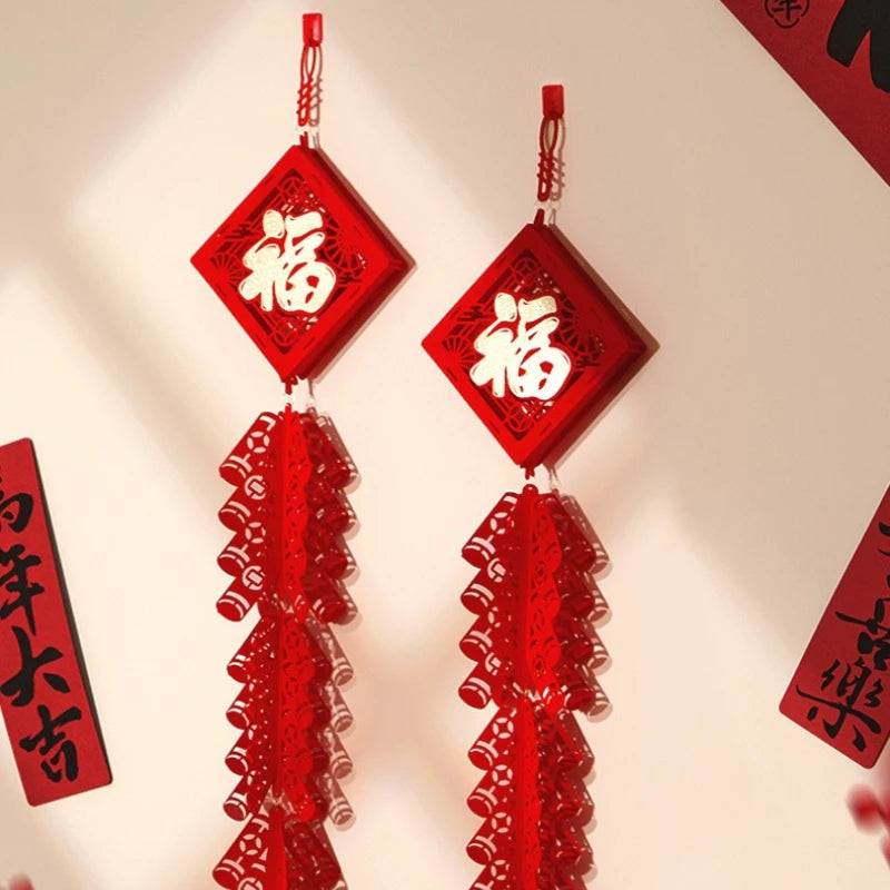 Chinese New Year Firecracker Pendant – Spring Festival Décor Holiday Decoration Pendant Babs