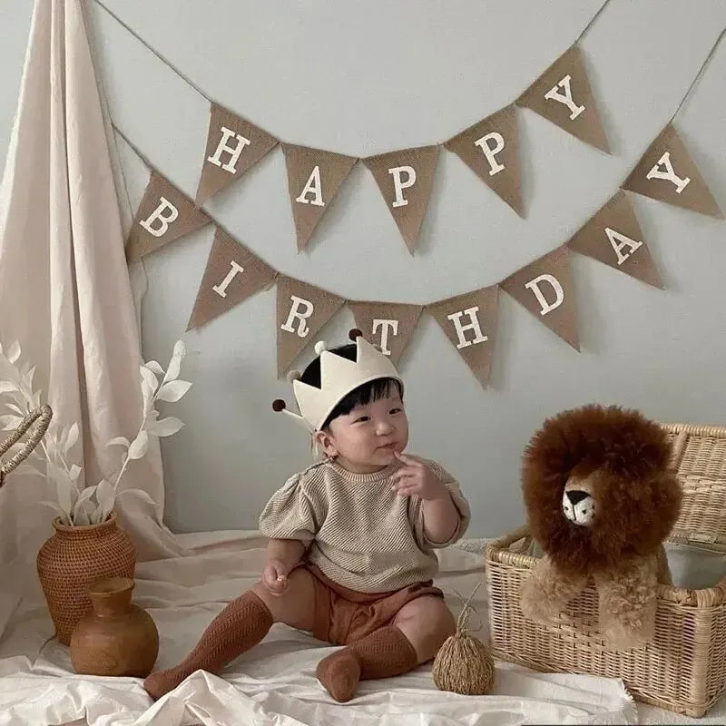 Happy Birthday Hanging Flag – DIY Party Room Decoration Birthday Party Decoration Babs