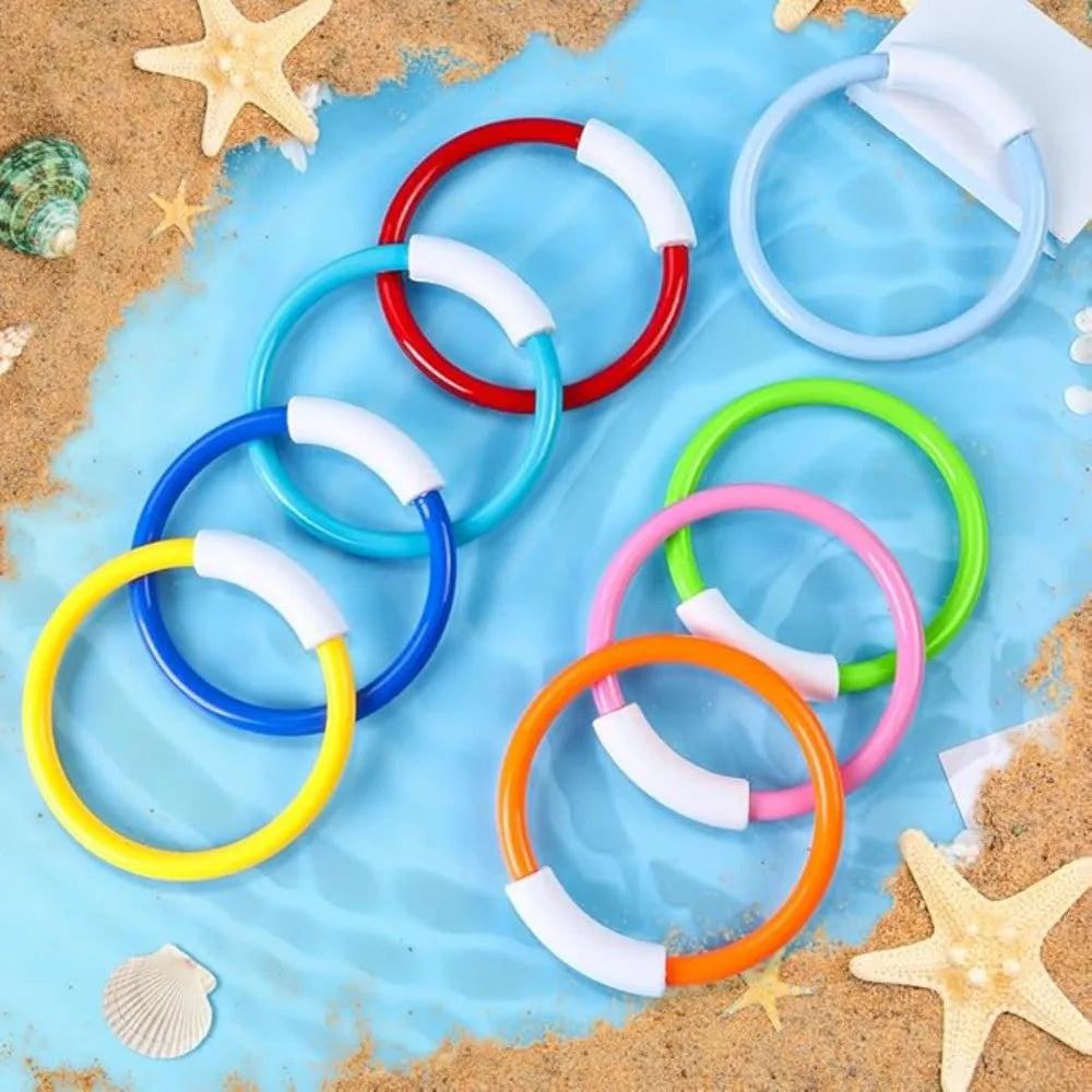 4-Piece Colorful Kids Diving Rings – Pool Swimming Toys Kids Diving Rings Babs