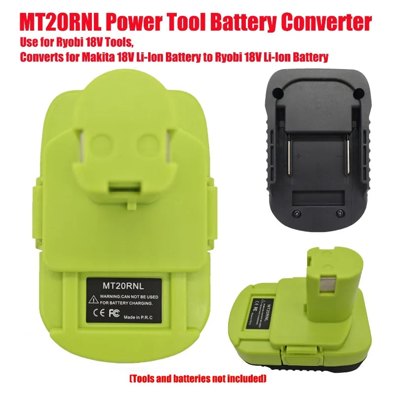 Makita 18V to Ryobi 18V Battery Adapter Converter MT20RNL Battery Adapter Babs