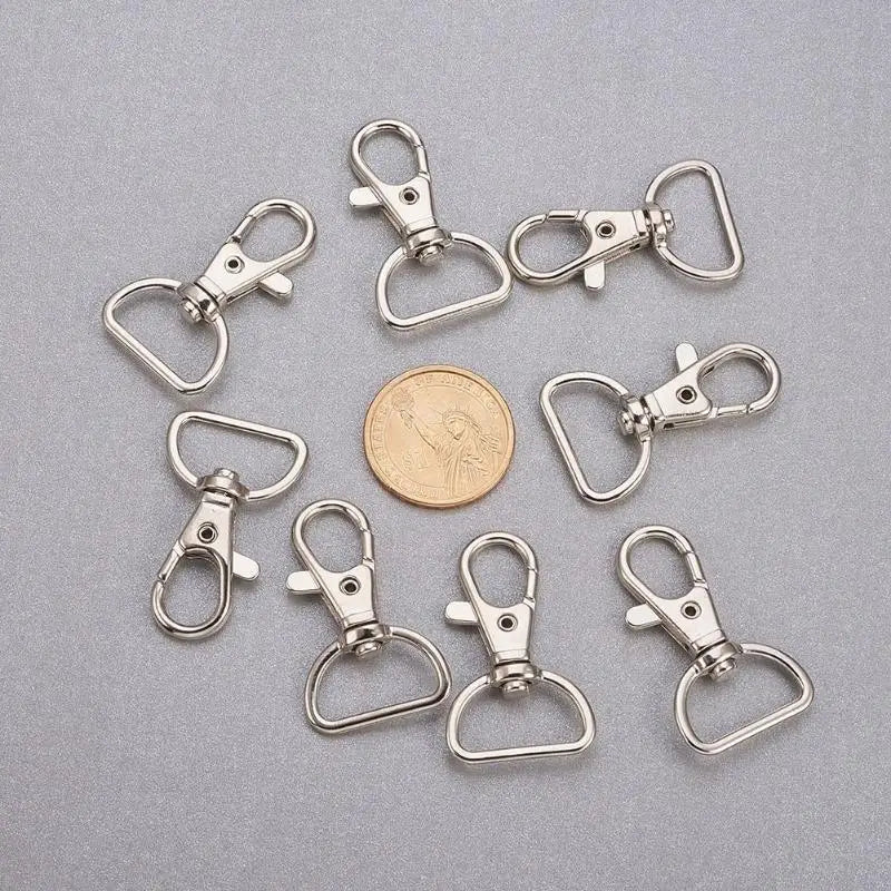 20pcs Metal Lobster Claw Swivel Clasps – Lanyard & DIY Crafts Jewelry Making Clasps Babs