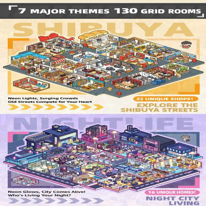 Micro Scene Sticker Book – 7 Themes, 120 Grid Scenes for Kids Kids Activity Book Babs