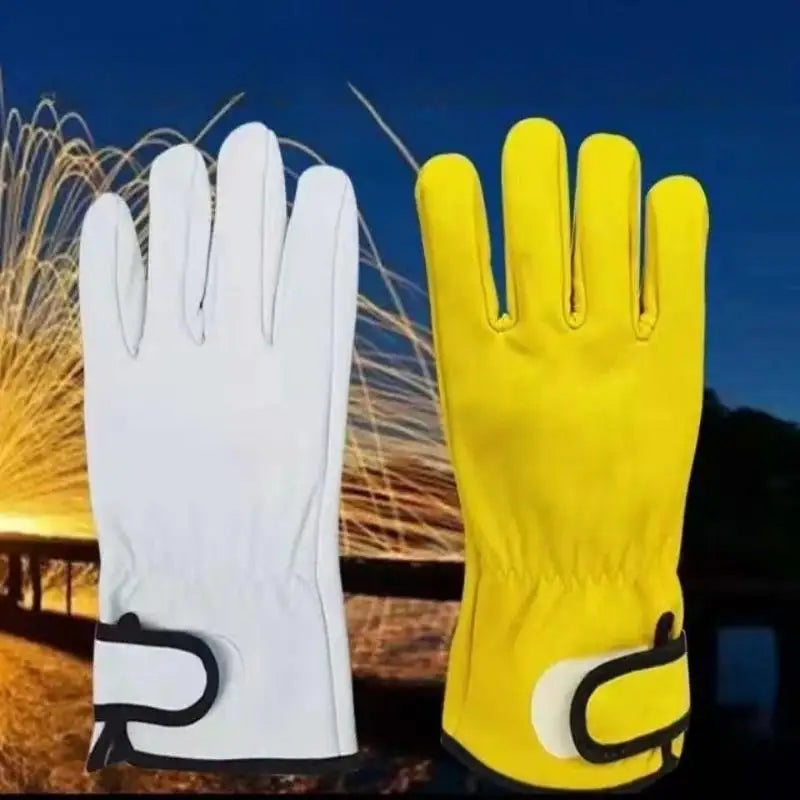 Sheepskin Leather Work Gloves – Welding, Garden & Motorcycle Leather Work Gloves Babs