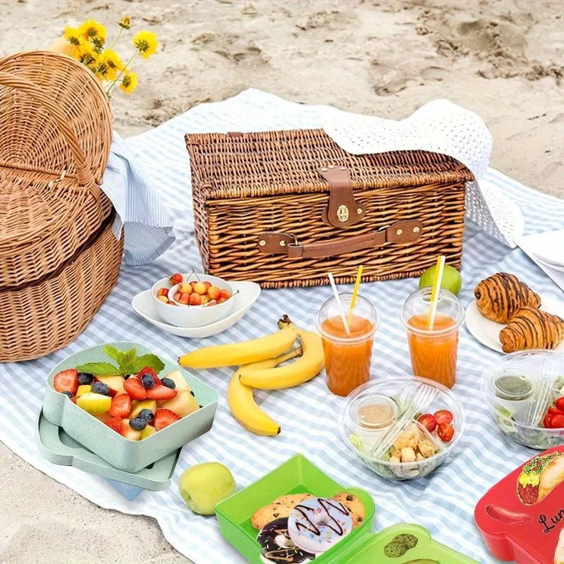 Toast-Shape Sandwich Bento Box with Lid – Reusable Lunch Sandwich Storage Box Babs
