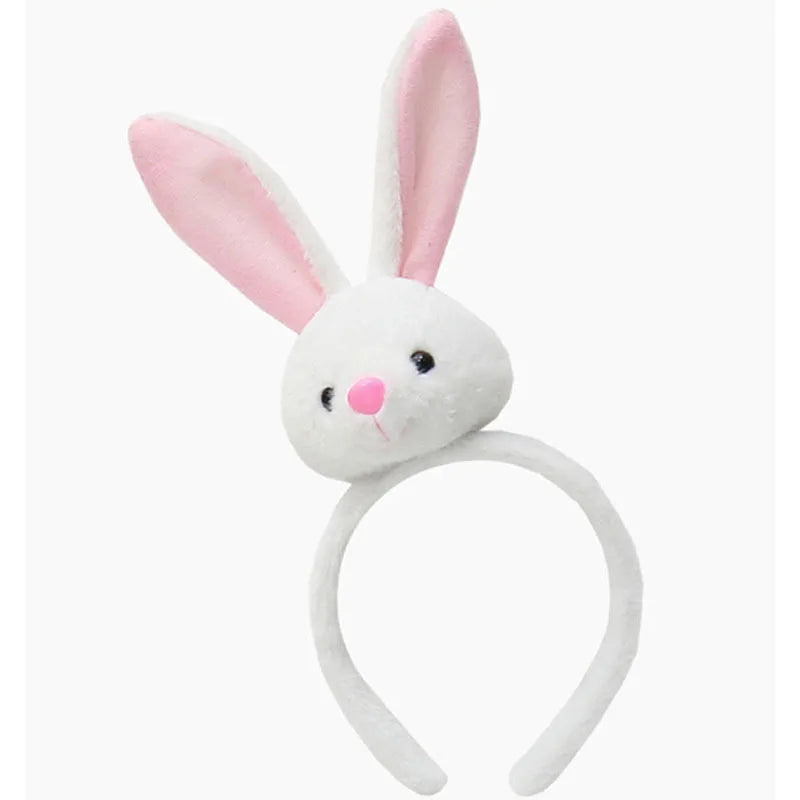Easter Bunny Ear Headband – Plush Fur Rabbit Cosplay Hairband Costume Headband Babs MINT GREEN As pictures show
