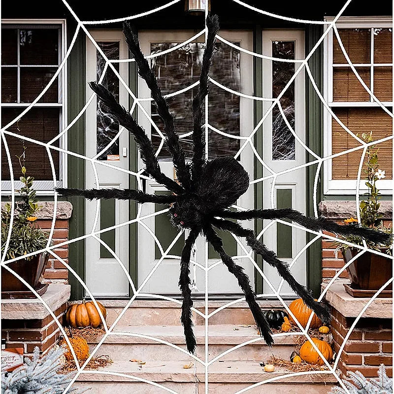 Giant Stretchy Halloween Spider Web Cobweb Decoration 150/250cm Halloween Decoration Babs
