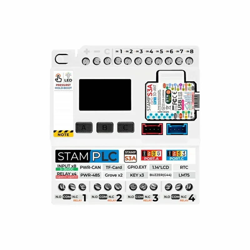 ESP32-S3 IoT PLC Board – Cloud Monitoring, Relay Outputs & CAN IoT PLC Development Board Babs