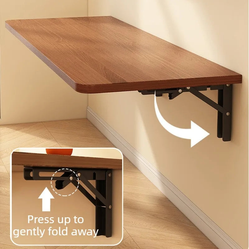 Wall Mounted Folding Desk – Solid Pine Wood Minimalist Table Folding Wall Desk Babs