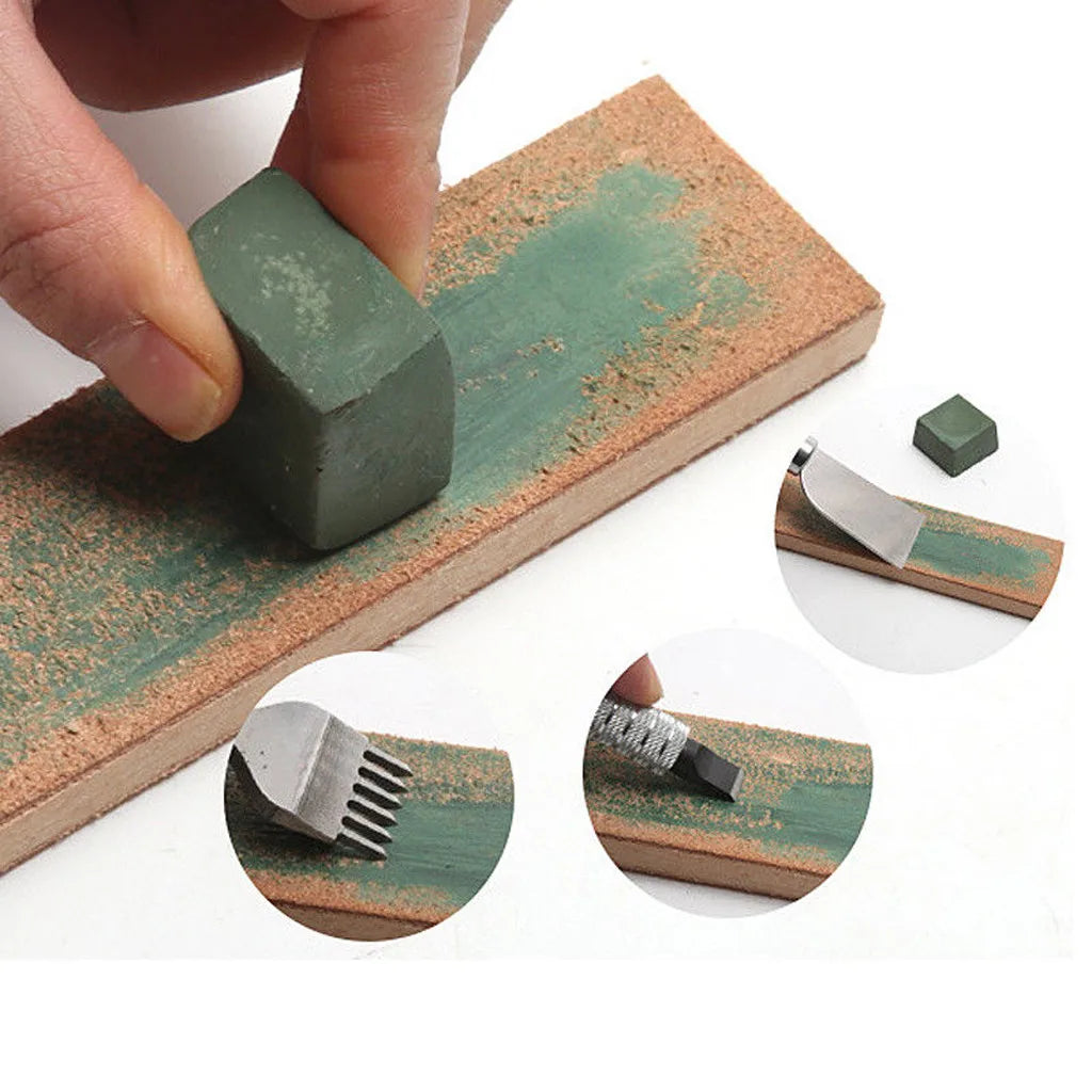 Double-Sided Leather Knife Sharpening Strop – Wooden Handle Knife Sharpening Strop Babs