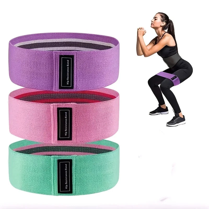 Fabric Resistance Band Set – Hip, Glute & Leg Training Resistance Band Set Babs 3PCS