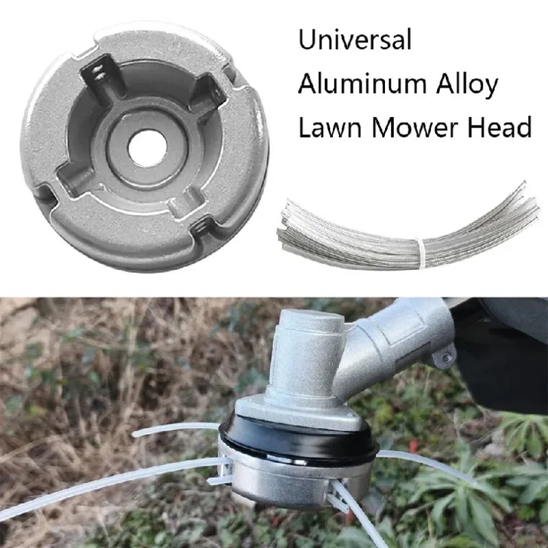 Universal Aluminum Weed Trimmer Head – Nylon & Steel Line Trimmer Head Replacement Babs