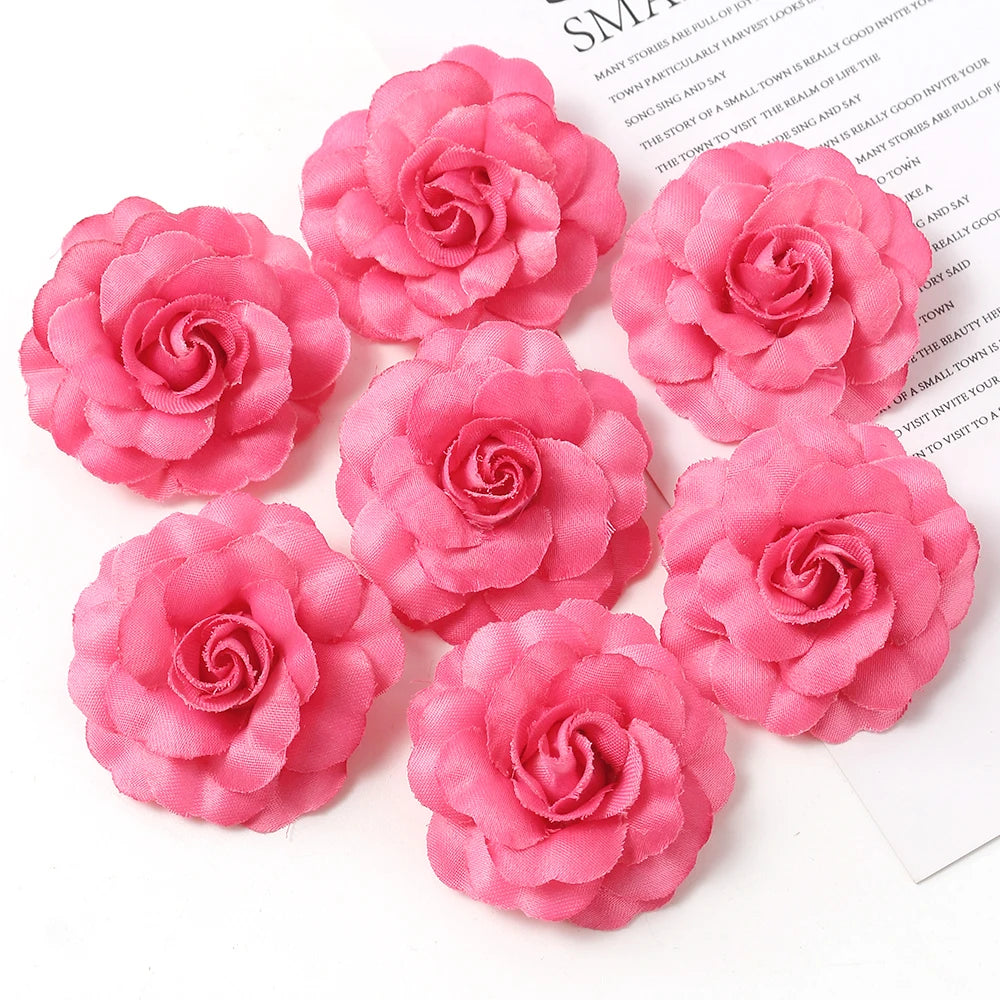 Artificial Silk Rose Heads 5cm – 10/20/30 Pcs, DIY & Décor Artificial Flower Heads Babs 2 10PCs