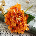 Artificial Silk Hydrangea Bouquets 4/8 Pcs – Long Branch Decor Artificial Flower Bouquet Babs Gold 8 pcs