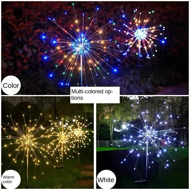 Solar Firework Fairy Lights – 60 LED Waterproof Garden Decor Solar Garden Lights Babs