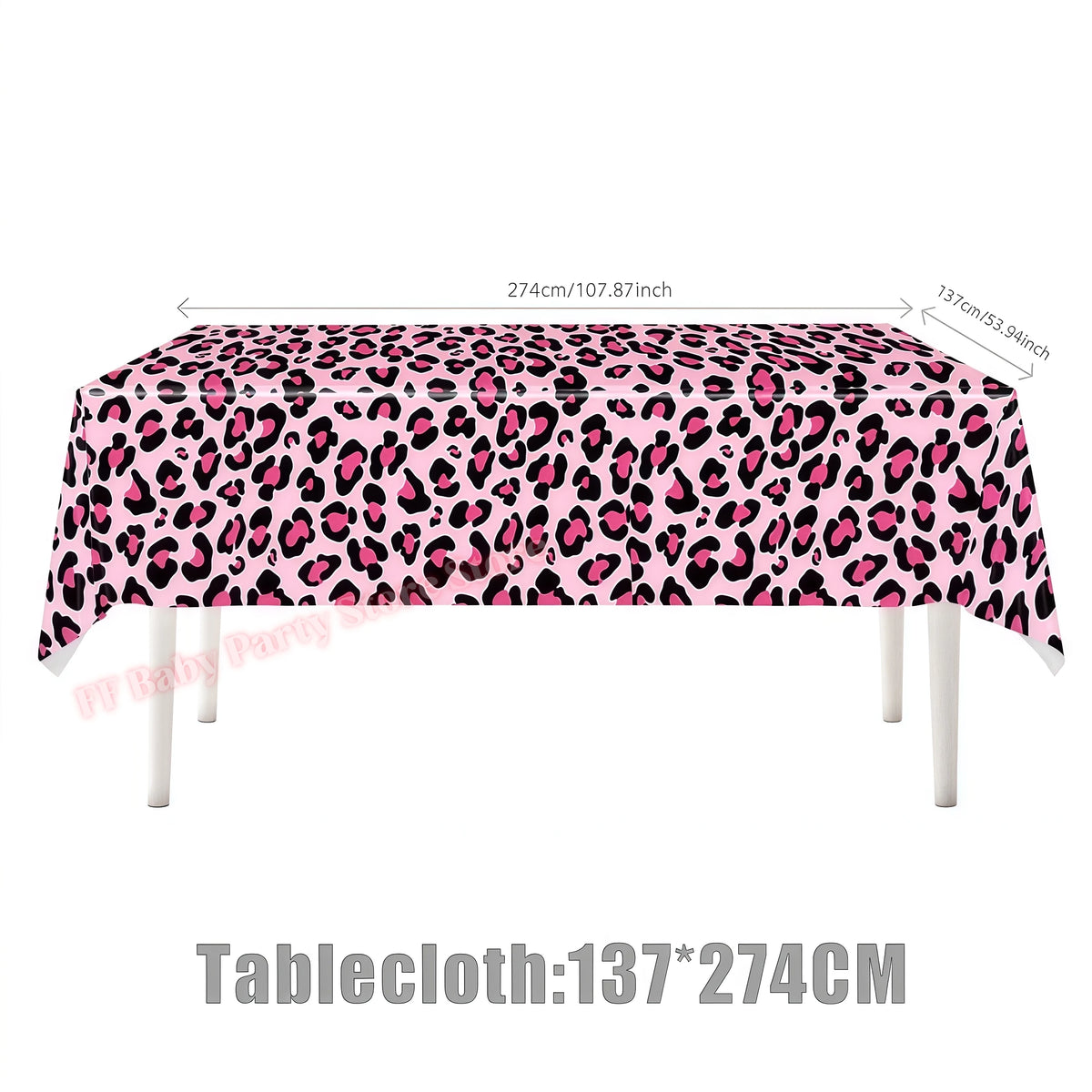 Leopard Print Birthday Party Supplies – Plates, Cups & Decor Party Decoration Set Babs 1pcs tablecloth others