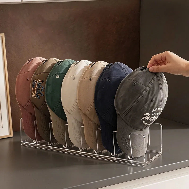 Acrylic Baseball Cap Storage Rack & Display Stand – Multi Cap Storage Rack Babs