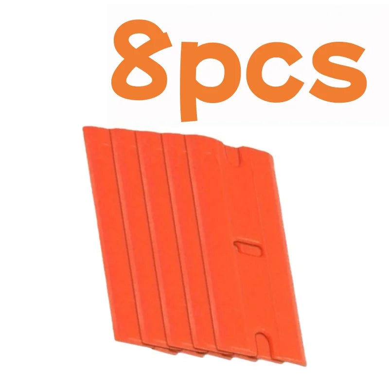 Plastic Razor Scraper Tool + 8 Blades – Sticker & Glue Remover Razor Scraper Tool Babs