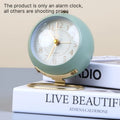 Luxury Silent Minimalist Alarm Clock – Retro Metal Bedside Clock Alarm Clock Babs green