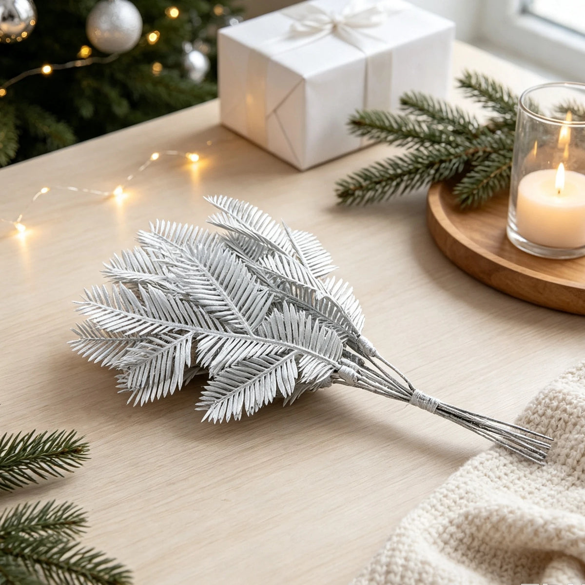 Artificial Mini Christmas Tree Sprigs – DIY Holiday Décor Artificial Holiday Sprigs Babs